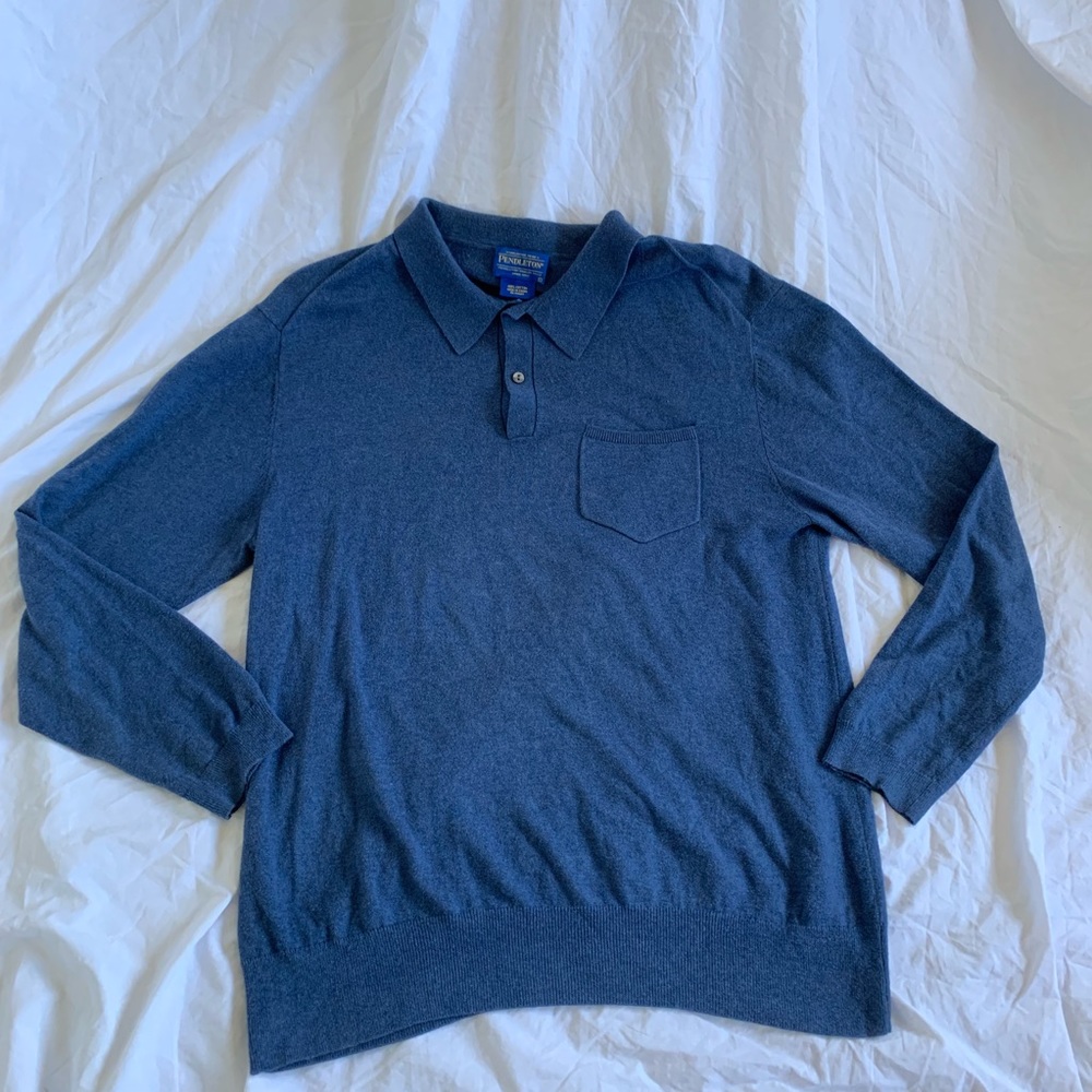 Men’s Pendleton Long Sleeve Pullover Chest Pocket